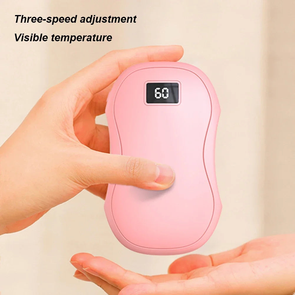 Chauffe Main Portable 50 000mAh avec grande capacité , affichage numérique , chauffage rapide , sécurisé , chaleur double face , idéal pour vos moment de fraicheur